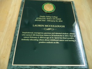 Lauren HOF Plaque