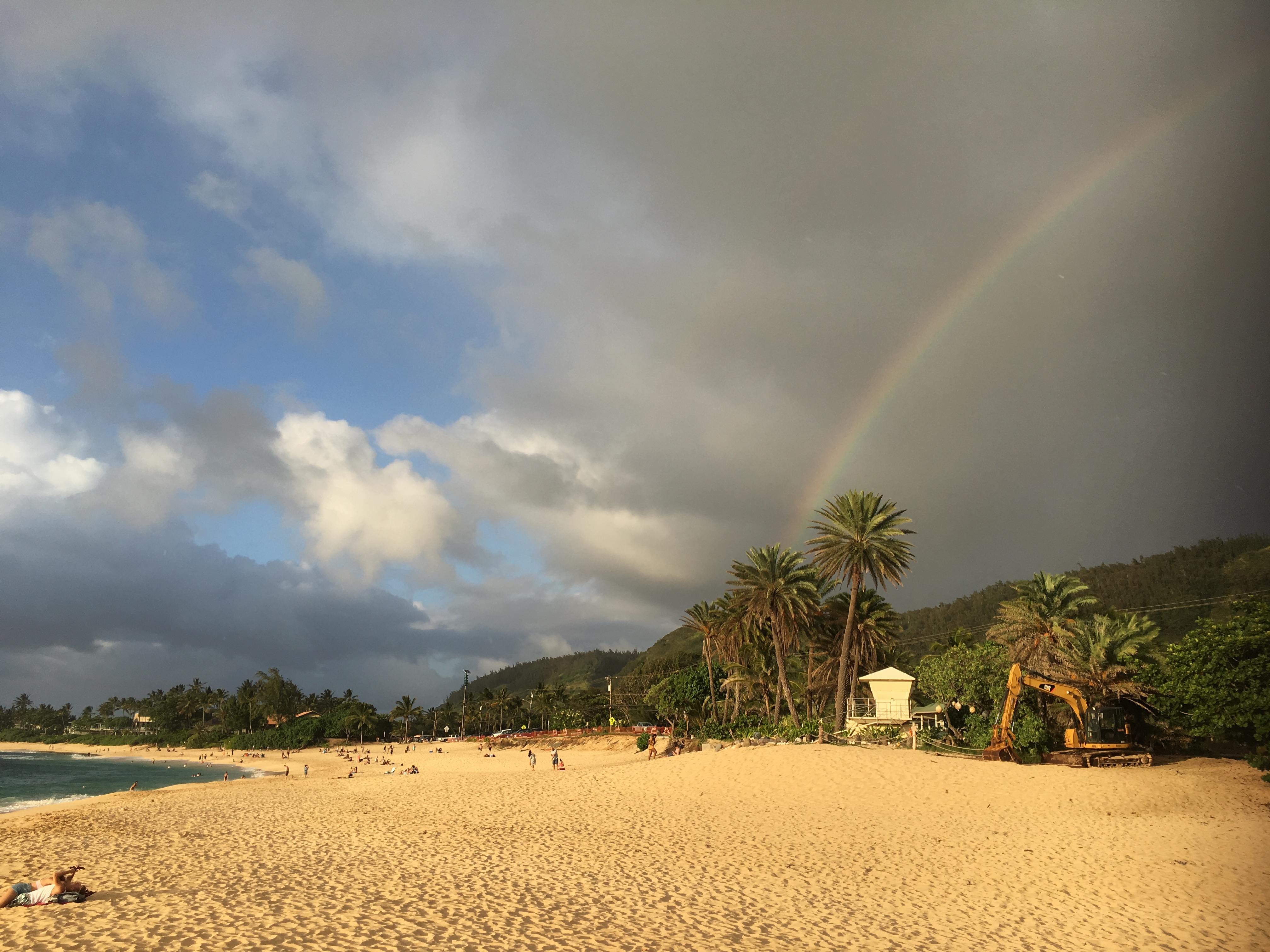 beach rainbow